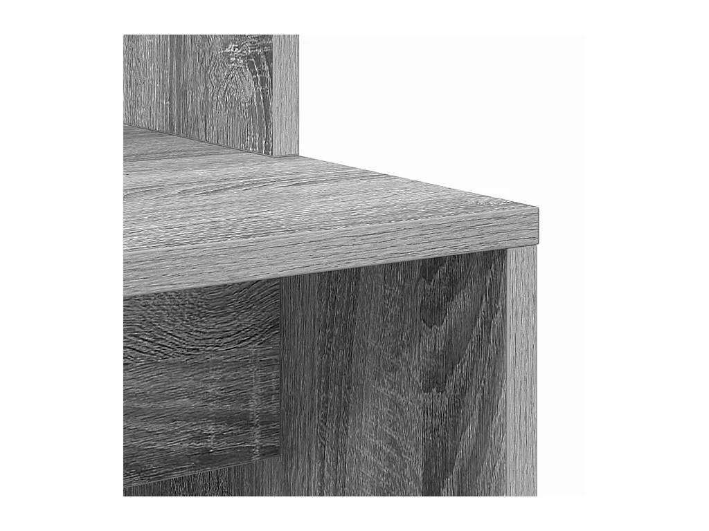 Bureau Sonoma gris 78.5 x 37 x 154.5 cm Bois d'ingénierie