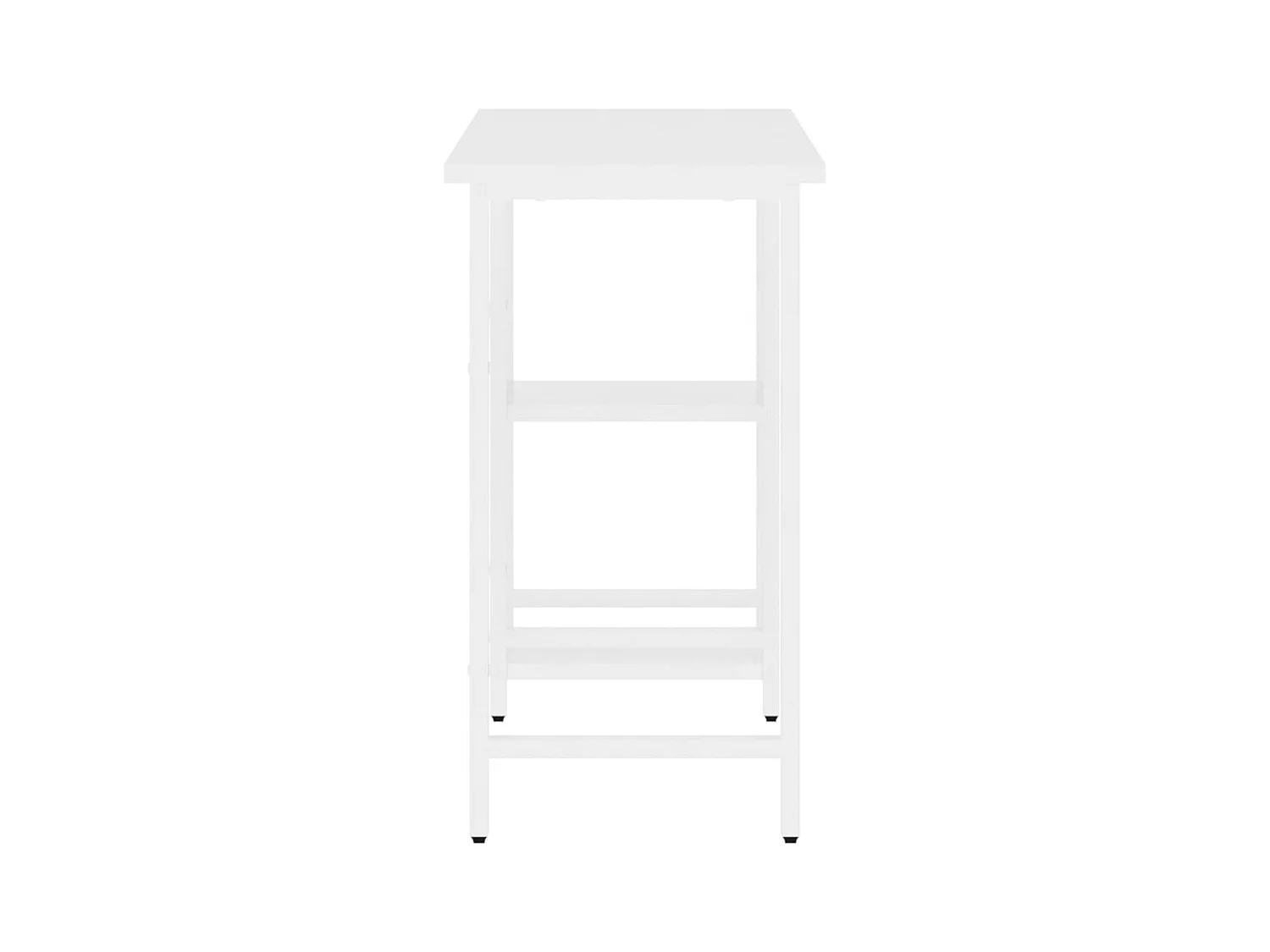 Escritorio de ordenador blanco 80x40x72 cm MDF y metal