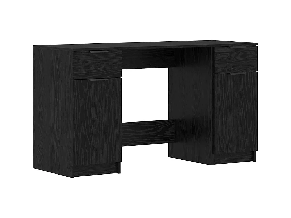 Bureau Chêne noir 133 x 50 x 75 cm Bois d'ingénierie