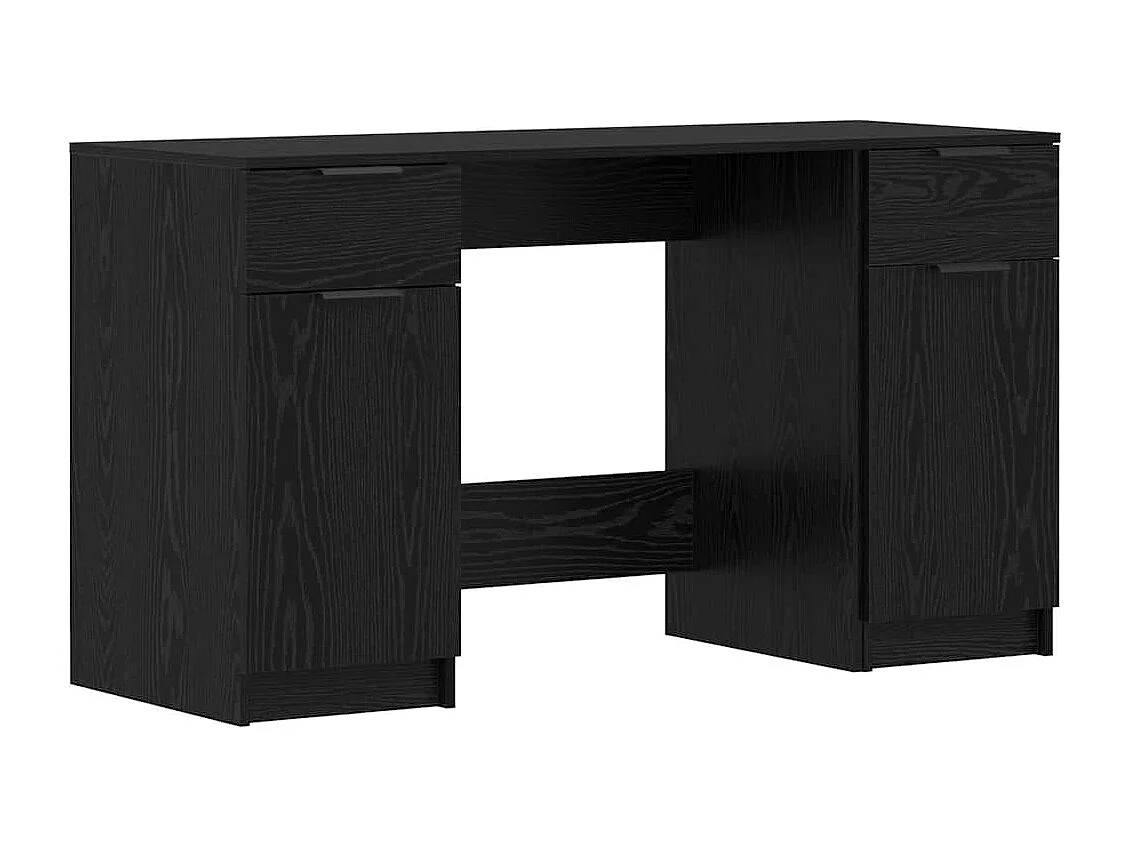 Bureau Chêne noir 133 x 50 x 75 cm Bois d'ingénierie