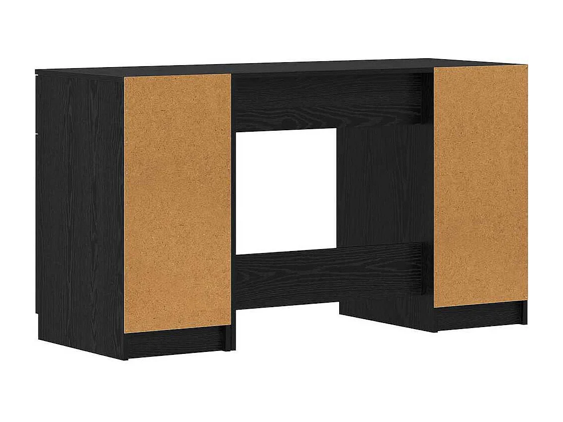 Bureau Chêne noir 133 x 50 x 75 cm Bois d'ingénierie