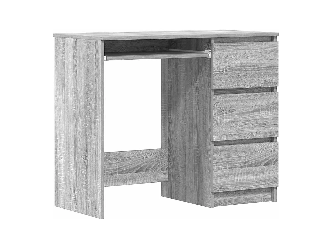 Escritorio Sonoma Gris 90x45x76 cm Madera de Ingeniería