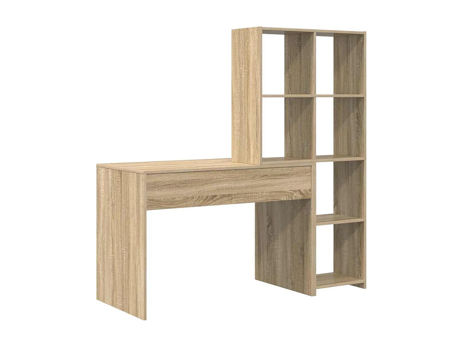 Scrivania in rovere Sonoma 138,5 x 55 x 143 cm in legno ingegnerizzato