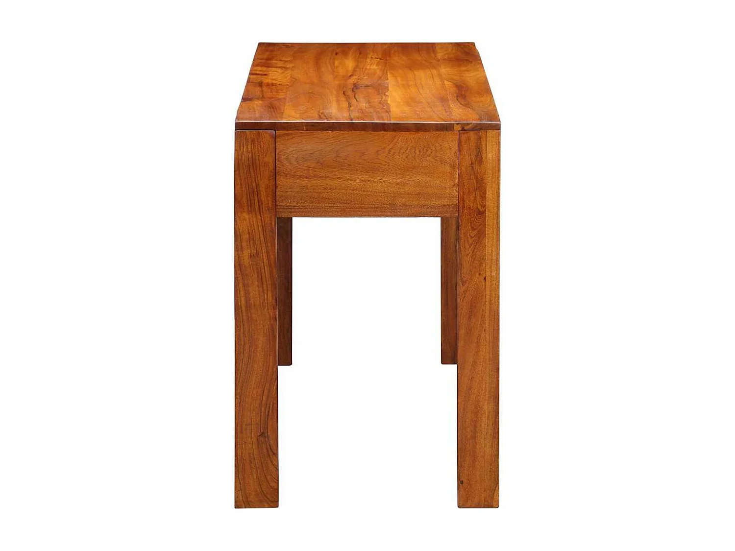 Escritorio con cajón Marrón 100 x 50 x 75 cm Madera maciza de acacia