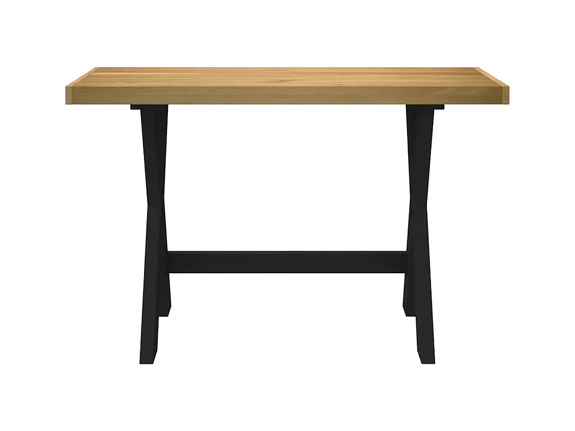 Bureau NOAIN pieds en forme de X 120x50x75 cm bois massif pin