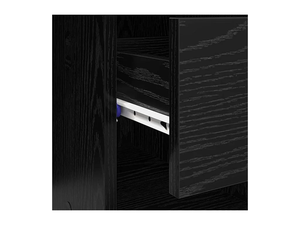 Bureau Chêne noir 90 x 49.5 x 75 cm Bois d'ingénierie