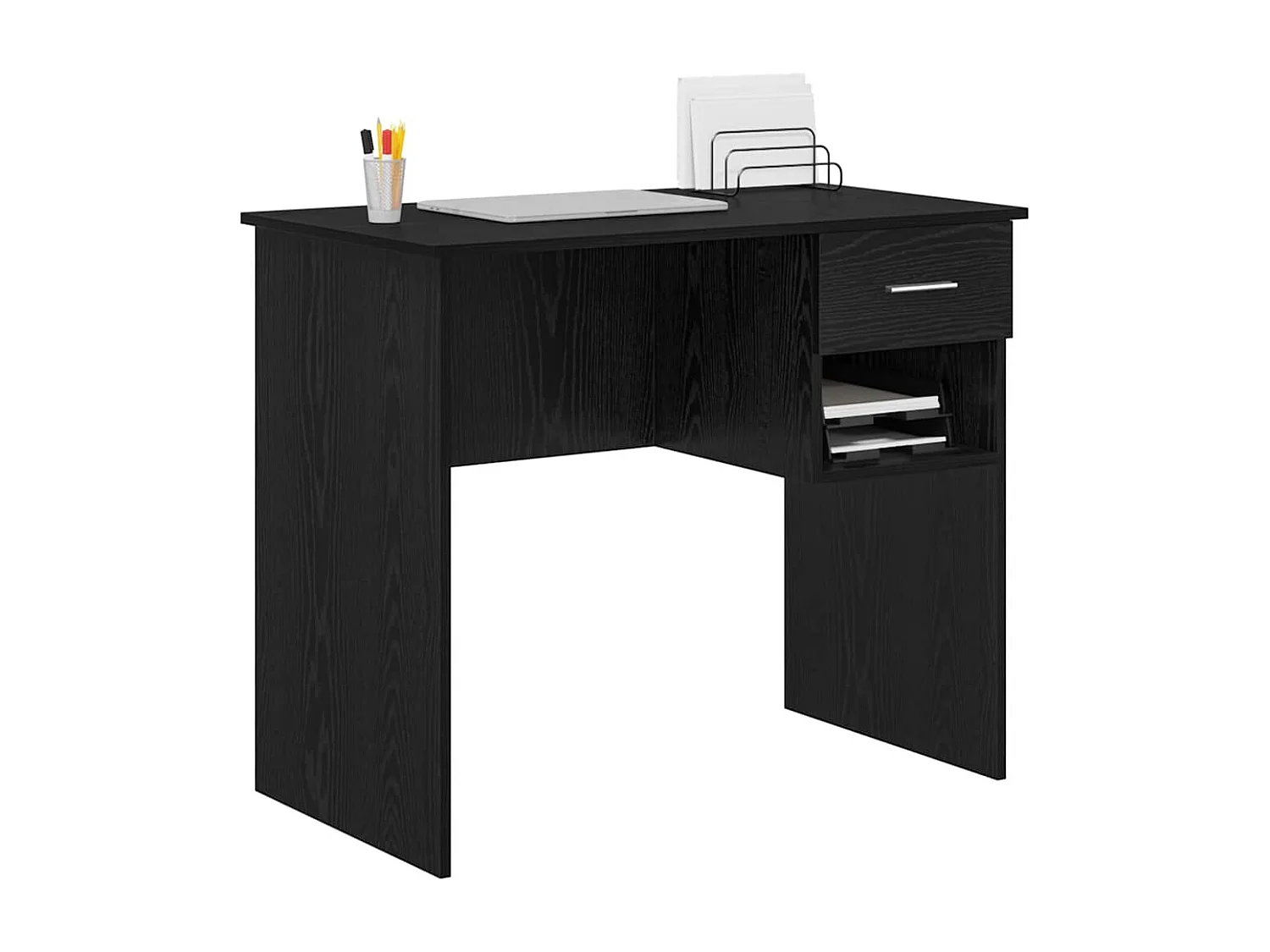 Bureau Chêne noir 90 x 49.5 x 75 cm Bois d'ingénierie