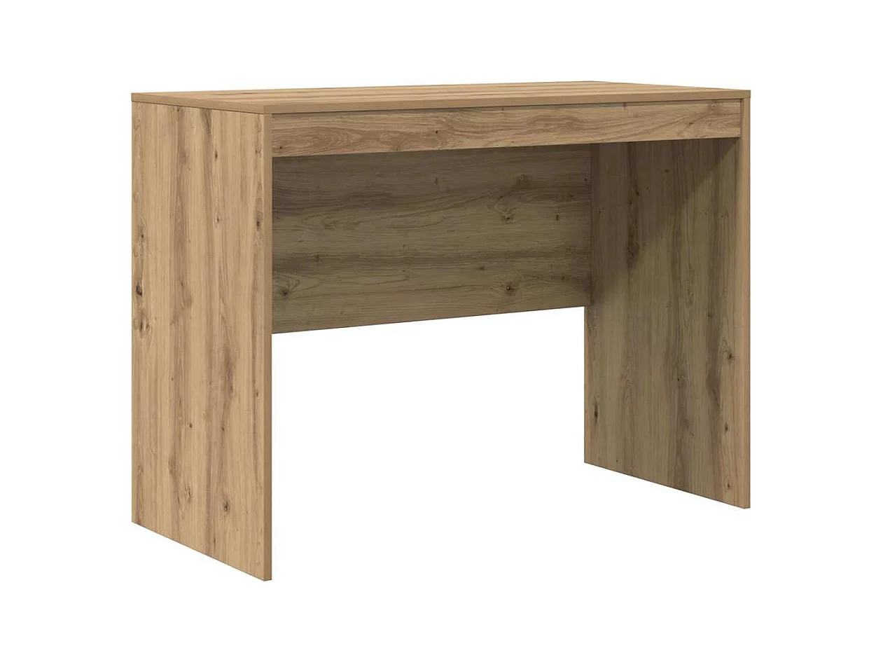 Bureau chêne artisanal 100 x 50 x 76 cm Bois d'ingénierie