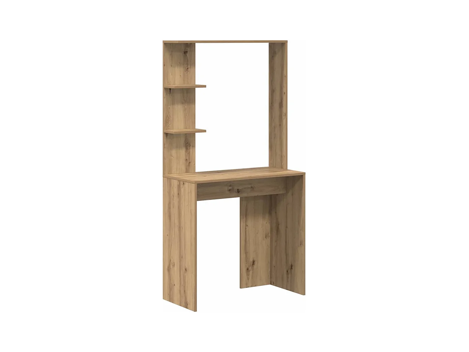 Bureau chêne artisanal 78.5 x 37 x 154.5 cm Bois d'ingénierie