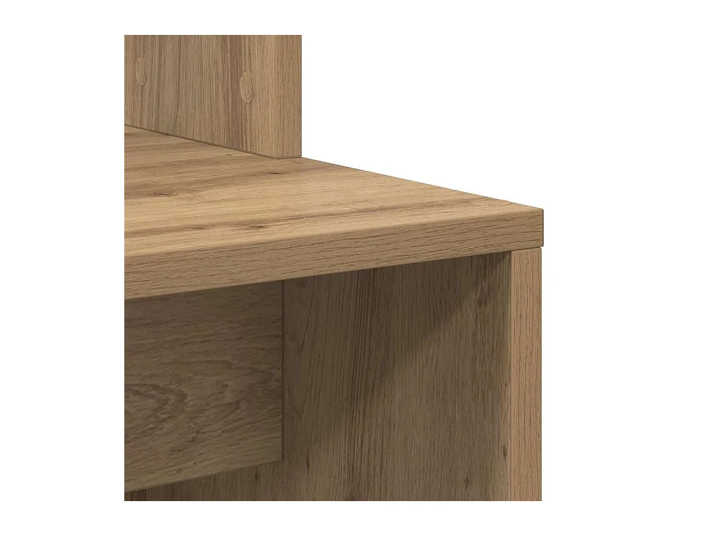 Bureau chêne artisanal 78.5 x 37 x 154.5 cm Bois d'ingénierie