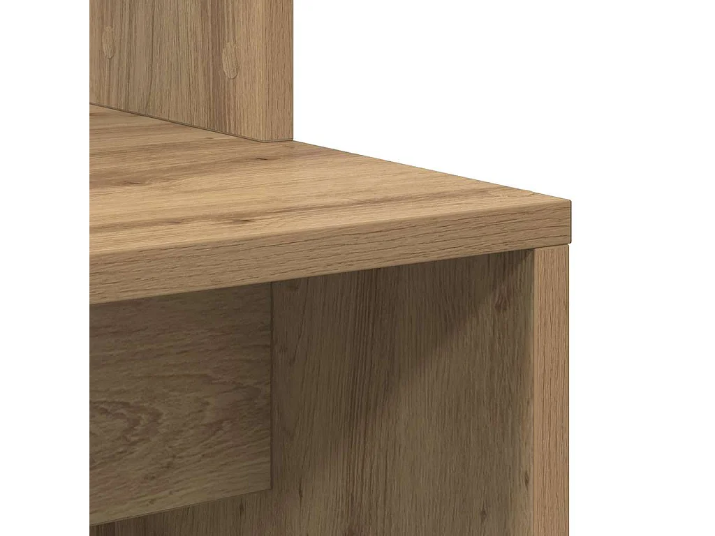 Bureau chêne artisanal 78.5 x 37 x 154.5 cm Bois d'ingénierie