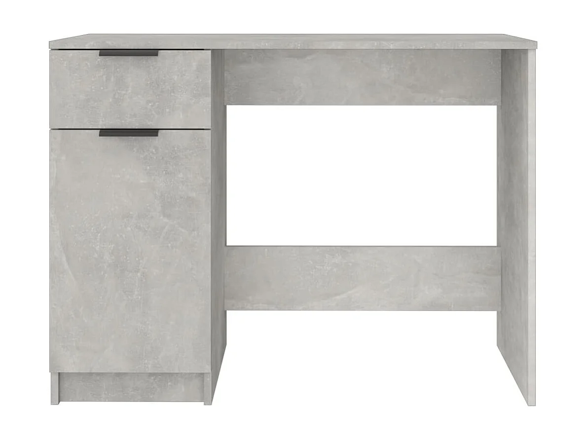 Scrivania grigio cemento 100x50x75 cm in legno ingegnerizzato