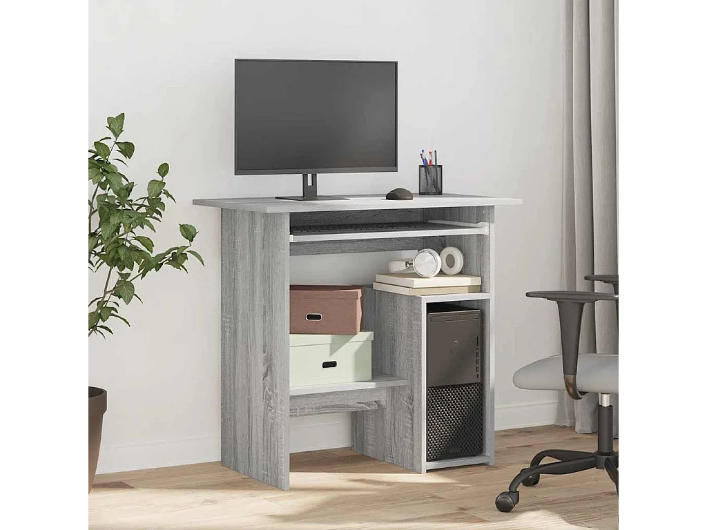 Scrivania Sonoma Grey 80x45x74 cm in legno ingegnerizzato