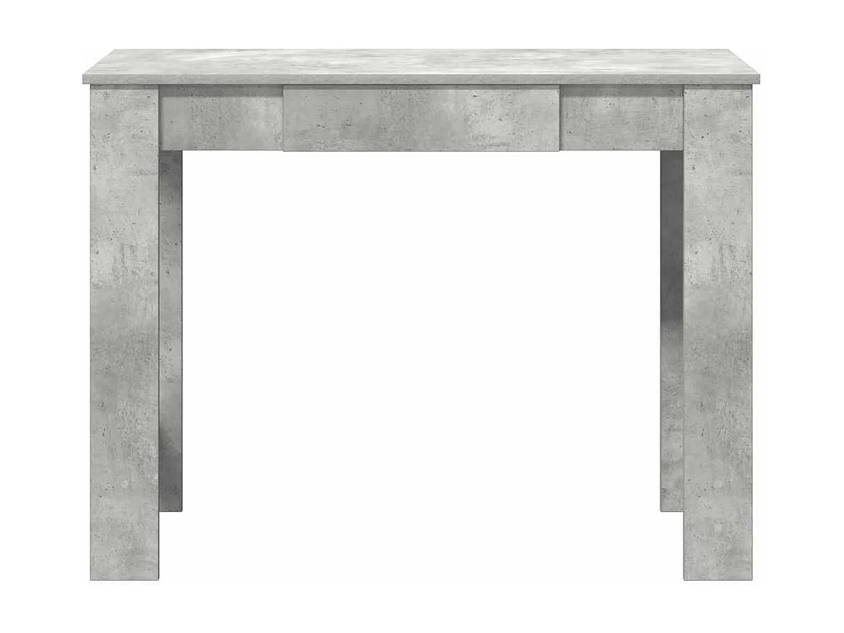 Bureau gris béton 100x45x75 cm bois d'ingénierie