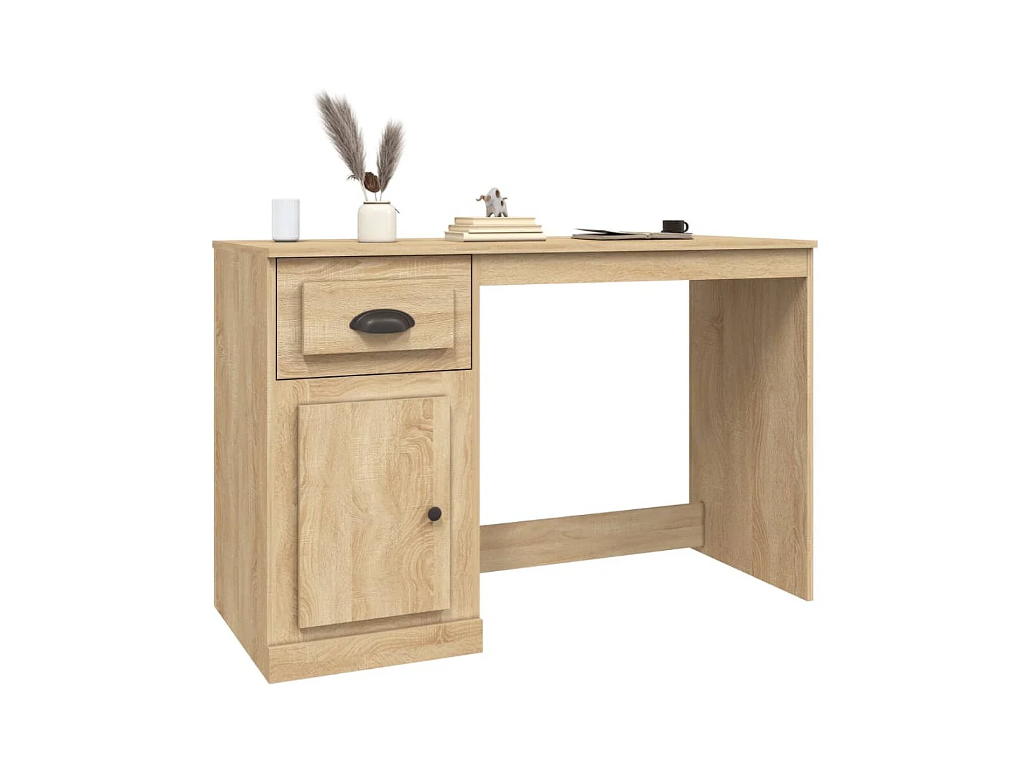Bureau avec tiroir chêne sonoma 115x50x75 cm bois d'ingénierie