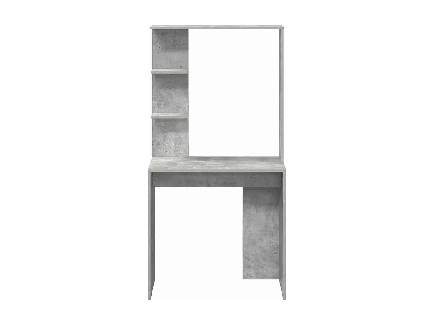 Bureau Gris béton 78.5 x 37 x 154.5 cm Bois d'ingénierie