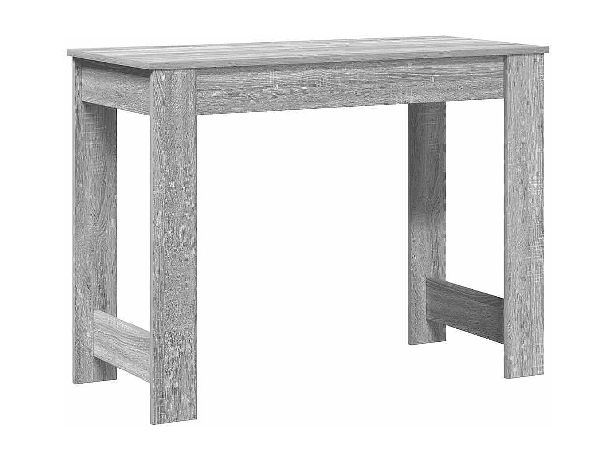Bureau sonoma gris 100x45x75 cm bois d'ingénierie