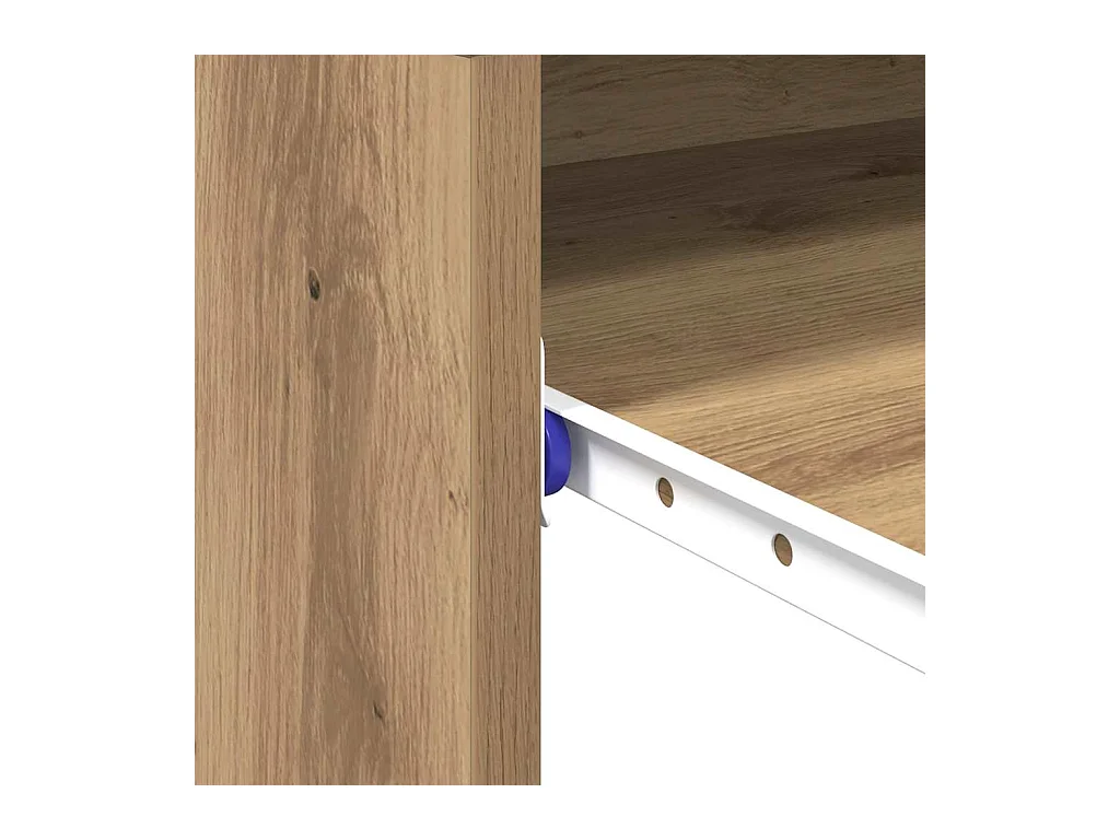 Bureau chêne artisanal 77,5 x 43 x 79 cm Bois d'ingénierie