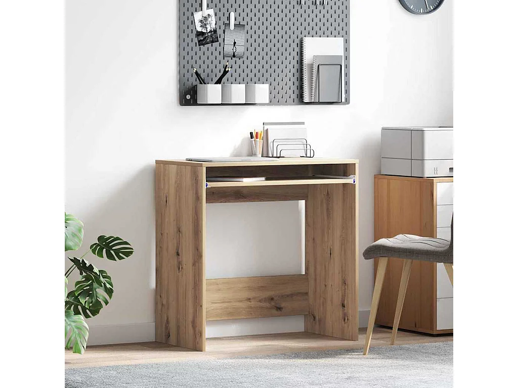 Scrivania in rovere realizzata a mano 77,5 x 43 x 79 cm Legno ingegnerizzato