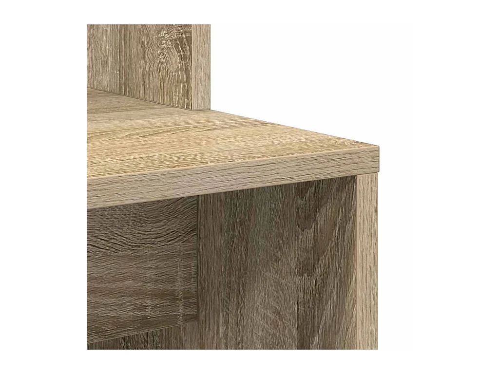 Bureau Chêne sonoma 78.5 x 37 x 154.5 cm Bois d'ingénierie