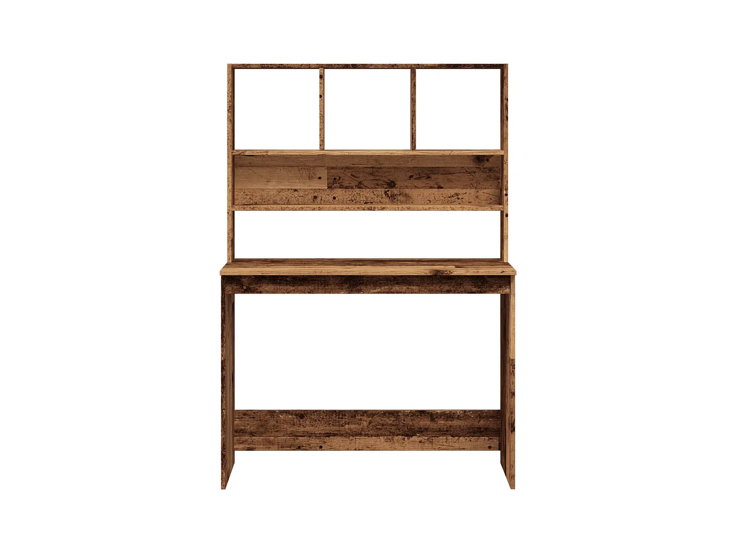 Escritorio con estantes madera vieja 102x45x148 cm madera de ingeniería