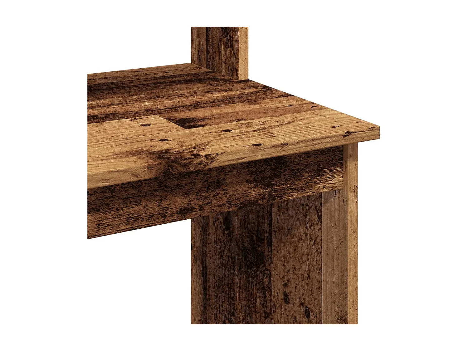 Scrivania con ripiani in legno vecchio 102x45x148 cm in legno ingegnerizzato