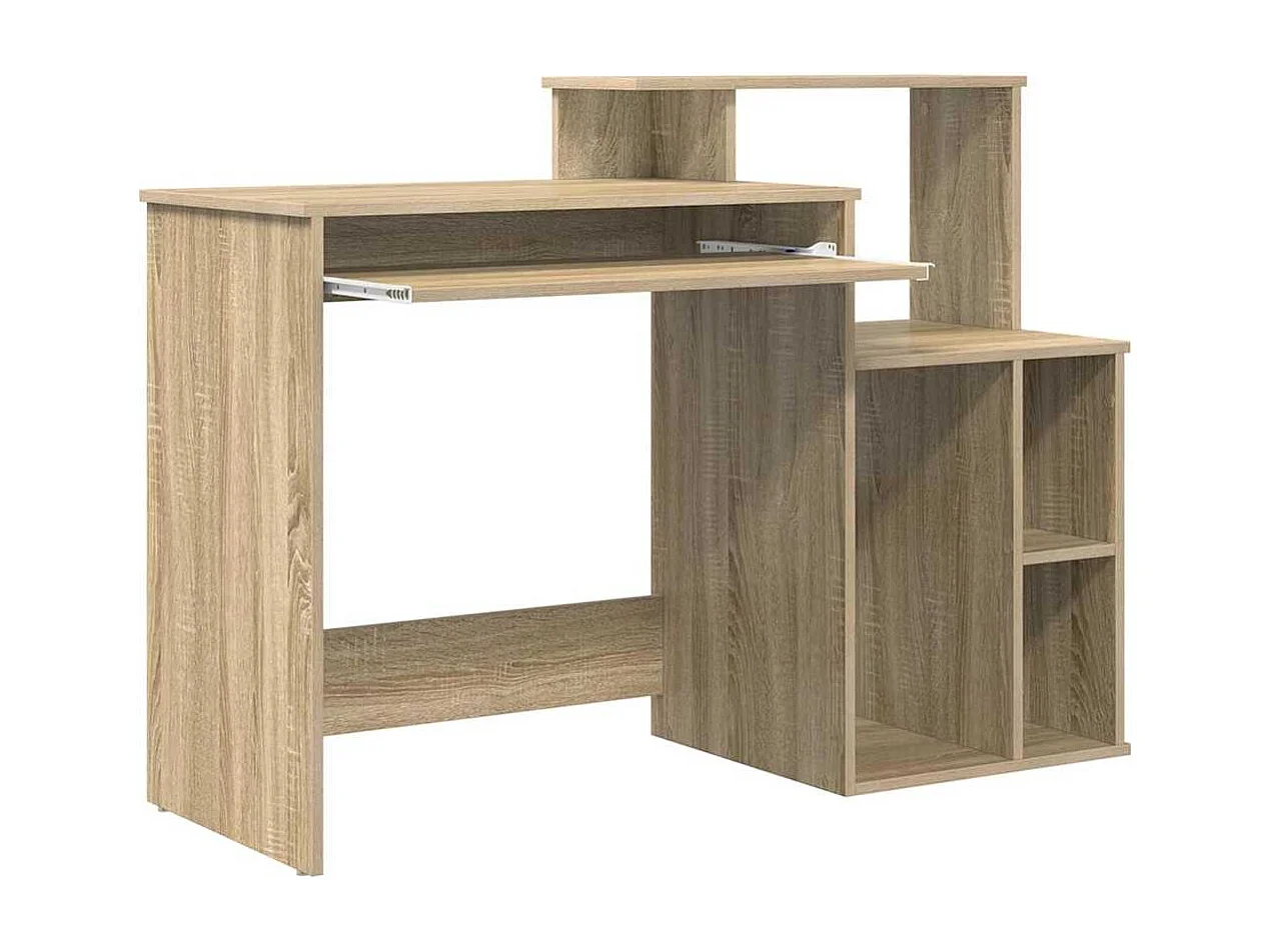 Scrivania con contenitore Sonoma Oak 120,5 x 44 x 88,5 cm