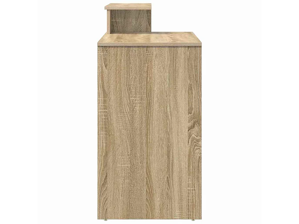 Schreibtisch mit Stauraum, Sonoma-Eiche, 120,5 x 44 x 88,5 cm