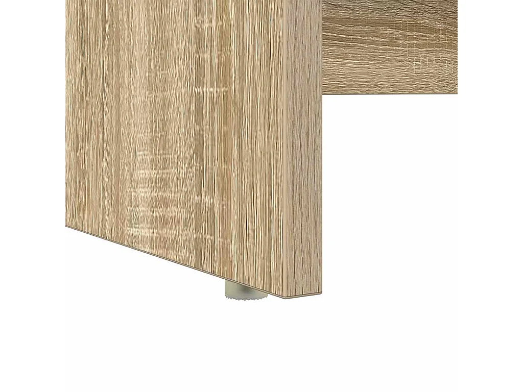 Schreibtisch mit Stauraum, Sonoma-Eiche, 120,5 x 44 x 88,5 cm