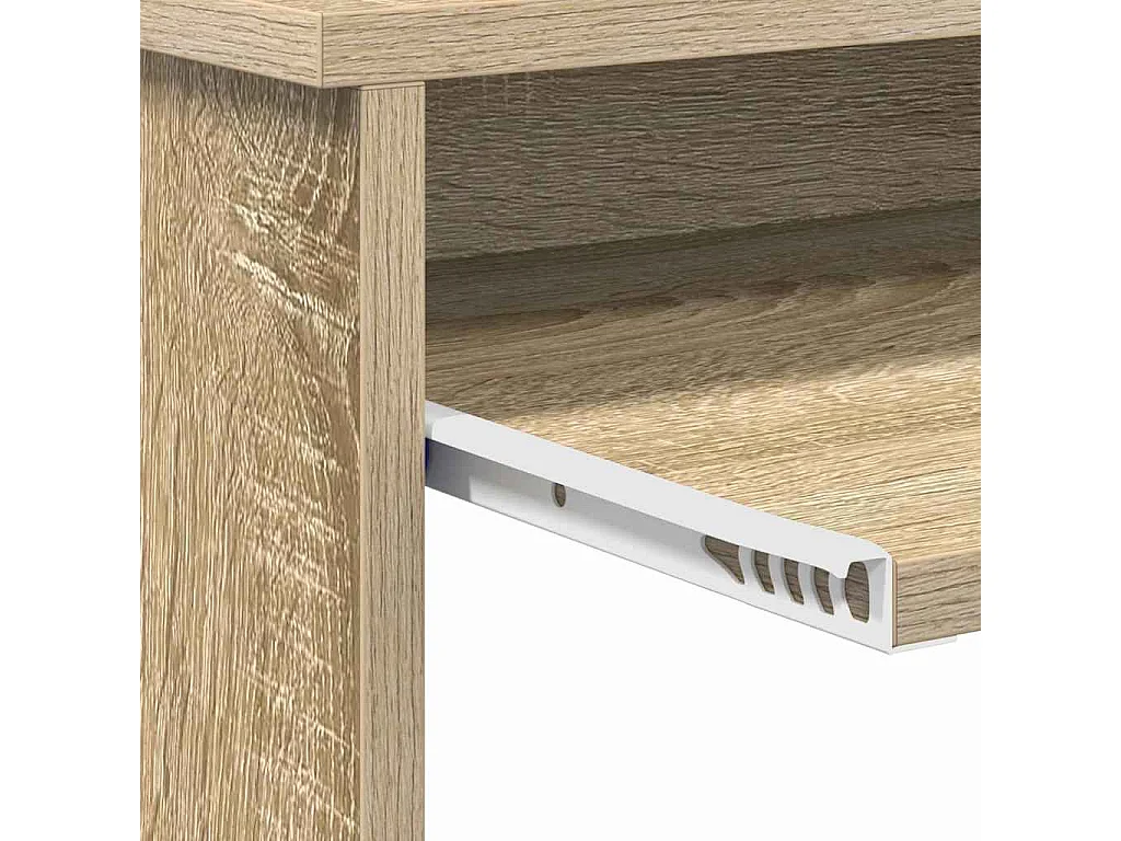 Schreibtisch mit Stauraum, Sonoma-Eiche, 120,5 x 44 x 88,5 cm
