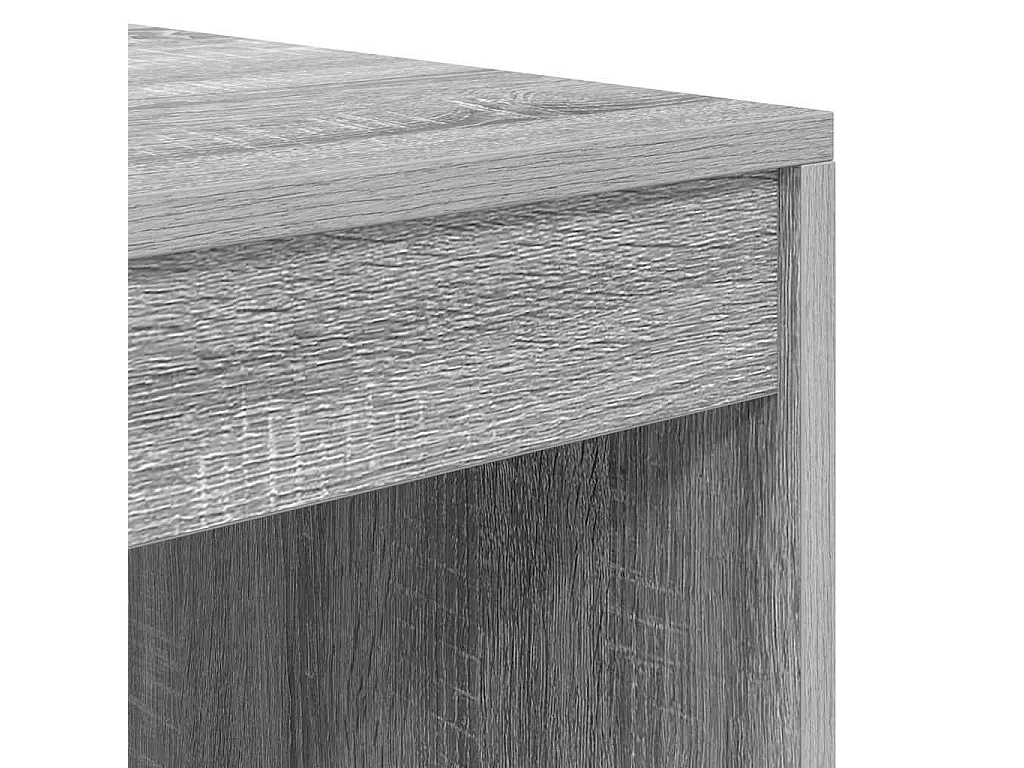 Bureau Sonoma gris 80 x 50 x 76 cm Bois d'ingénierie