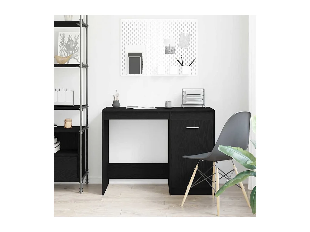 Bureau Chêne noir 100 x 50 x 76 cm Bois d'ingénierie