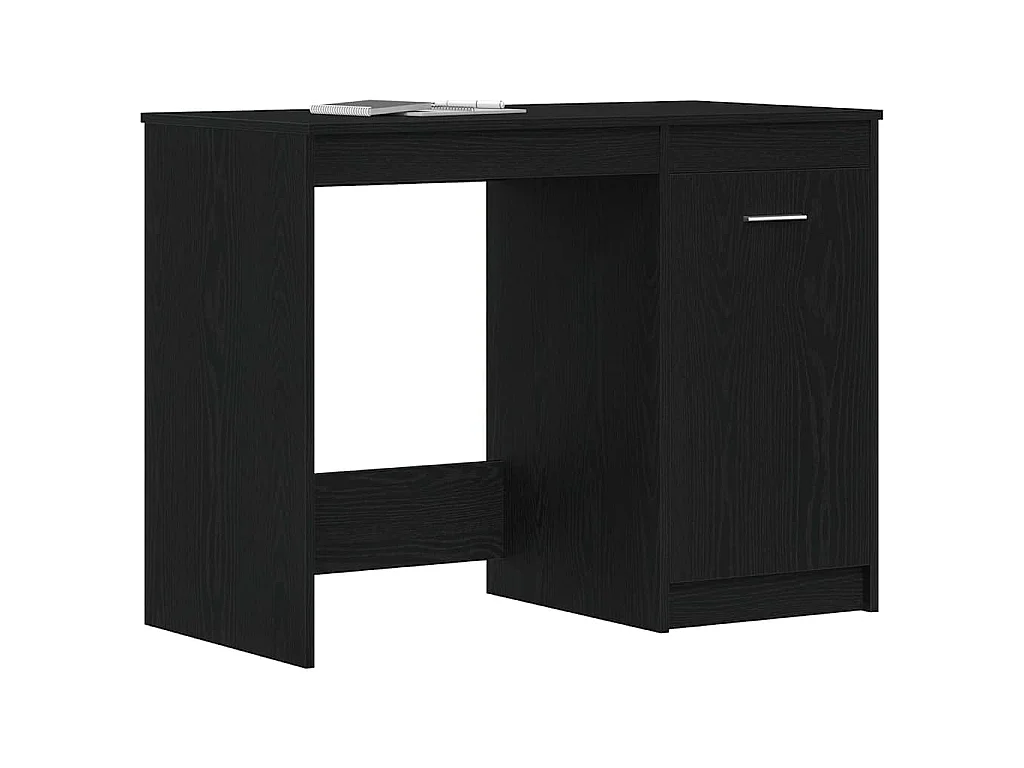 Schreibtisch aus schwarzer Eiche, 100 x 50 x 76 cm, Holzwerkstoff