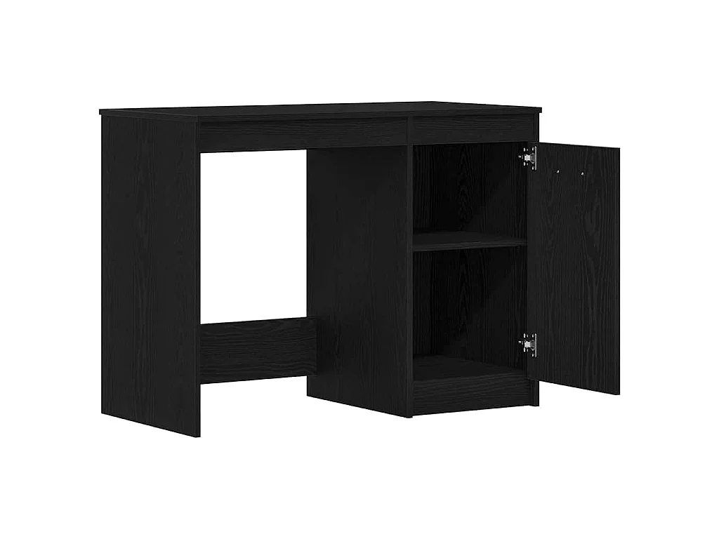 Schreibtisch aus schwarzer Eiche, 100 x 50 x 76 cm, Holzwerkstoff