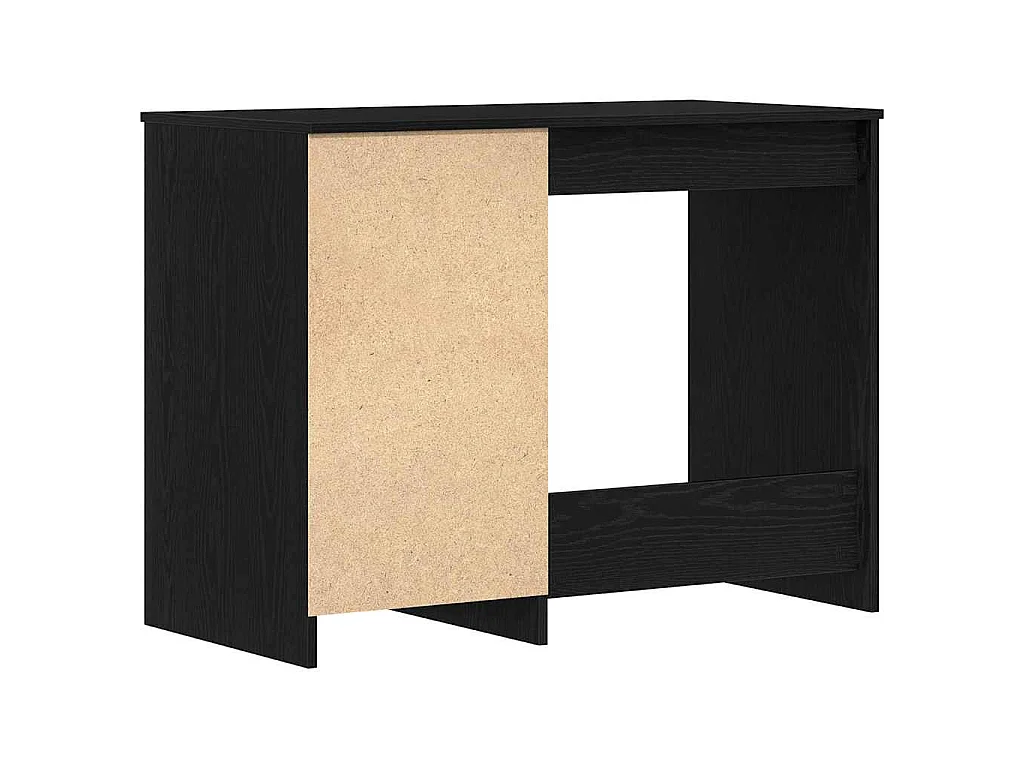 Schreibtisch aus schwarzer Eiche, 100 x 50 x 76 cm, Holzwerkstoff