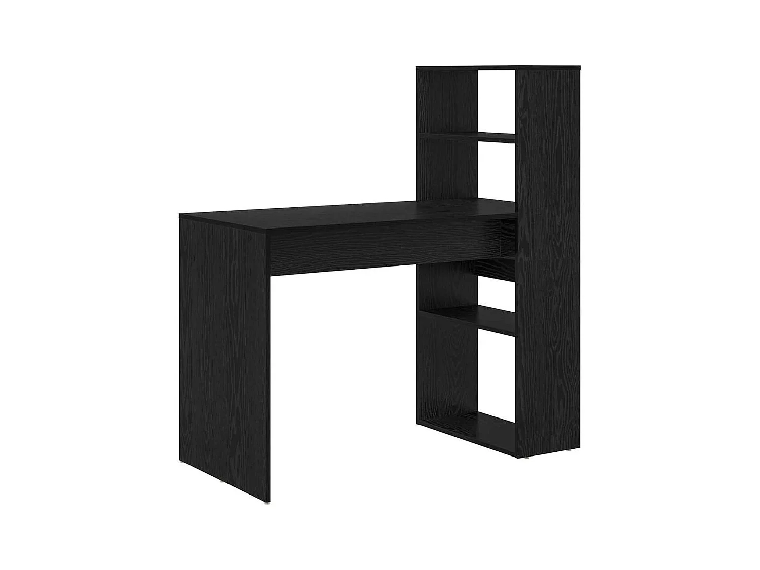 Scrivania in rovere nero 113 x 54 x 120 cm in legno ingegnerizzato