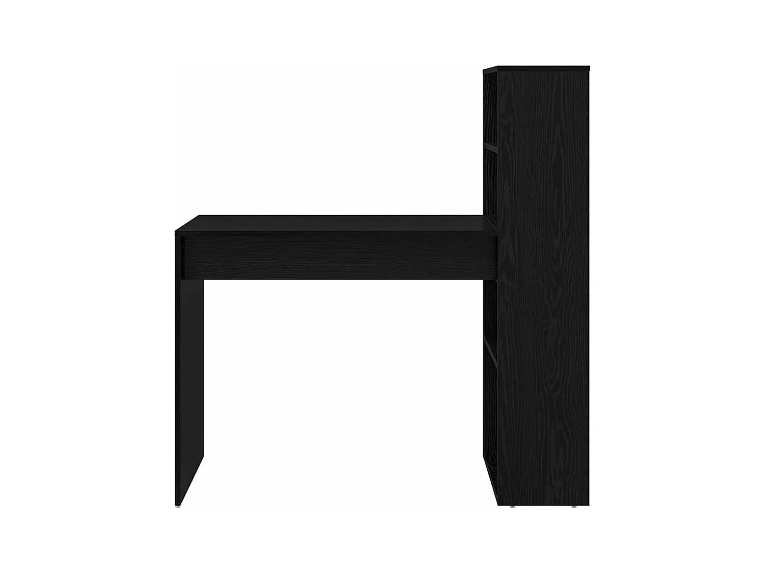 Scrivania in rovere nero 113 x 54 x 120 cm in legno ingegnerizzato