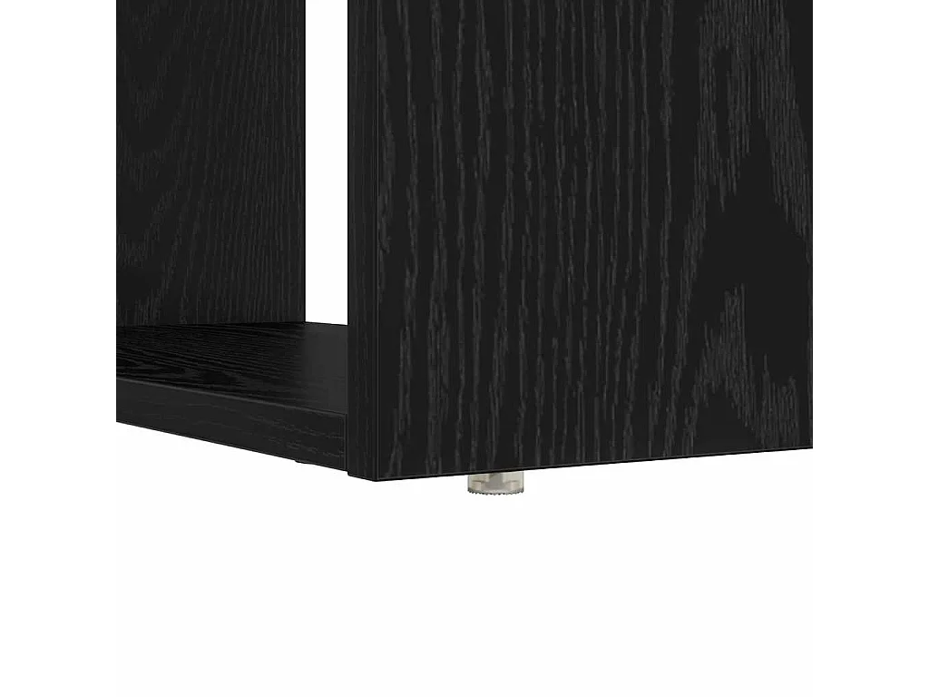 Scrivania in rovere nero 113 x 54 x 120 cm in legno ingegnerizzato