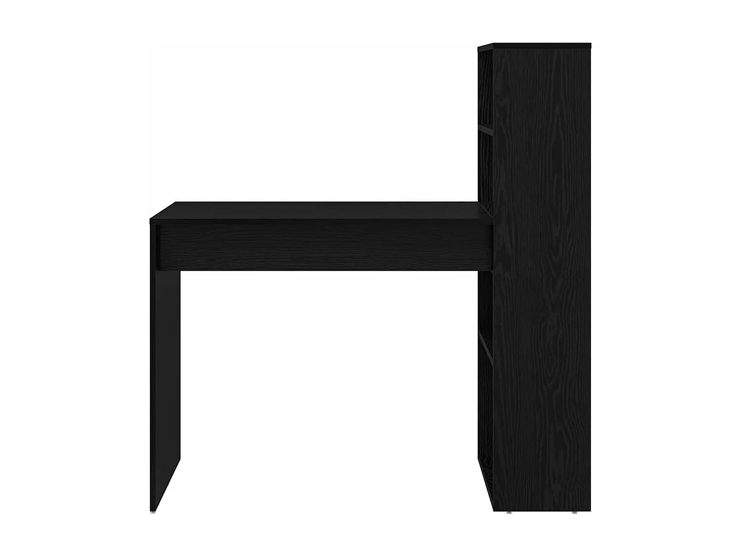 Scrivania in rovere nero 113 x 54 x 120 cm in legno ingegnerizzato