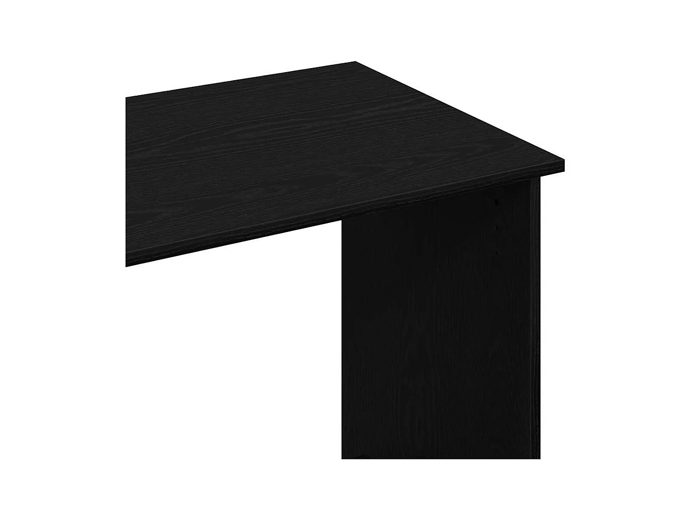 Bureau Noir 80x40x75 cm Aggloméré