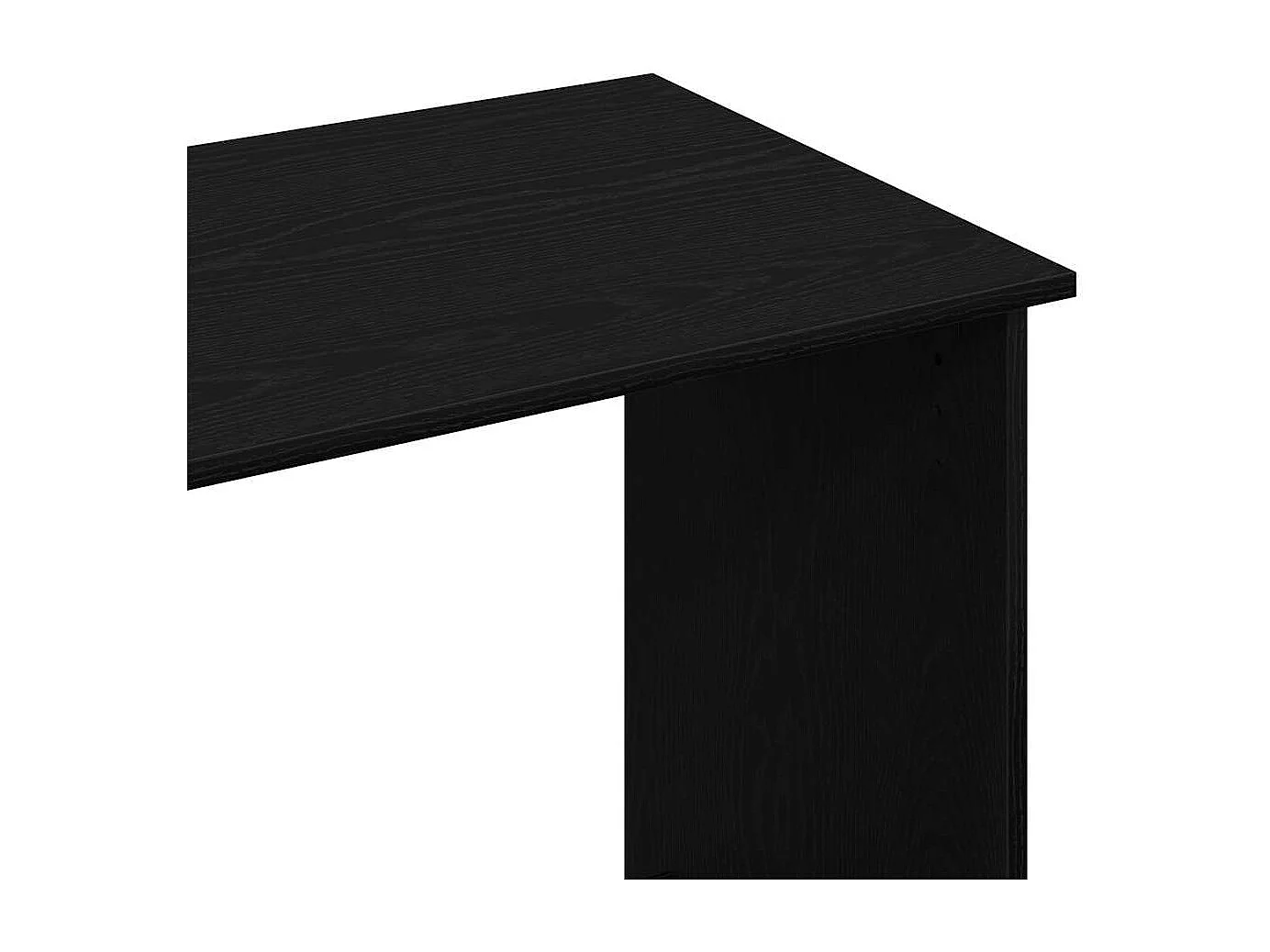 Bureau Noir 80x40x75 cm Aggloméré