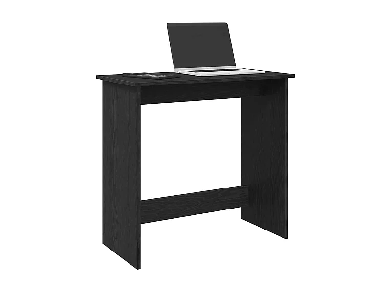 Scrivania nera 80x40x75 cm in truciolato