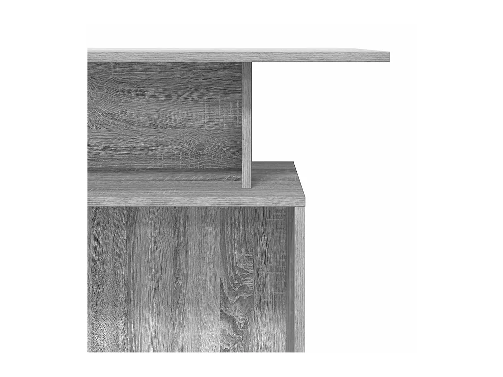 Bureau de réception sonoma gris 100x40x104 cm bois ingénierie