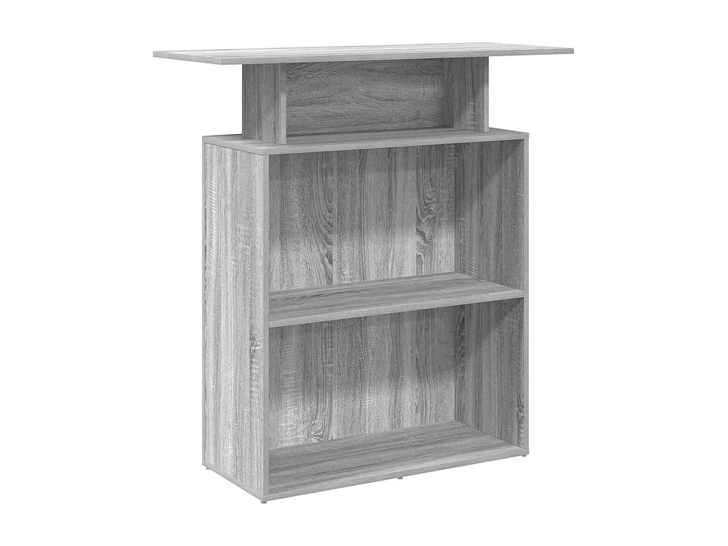 Bureau de réception sonoma gris 100x40x104 cm bois ingénierie