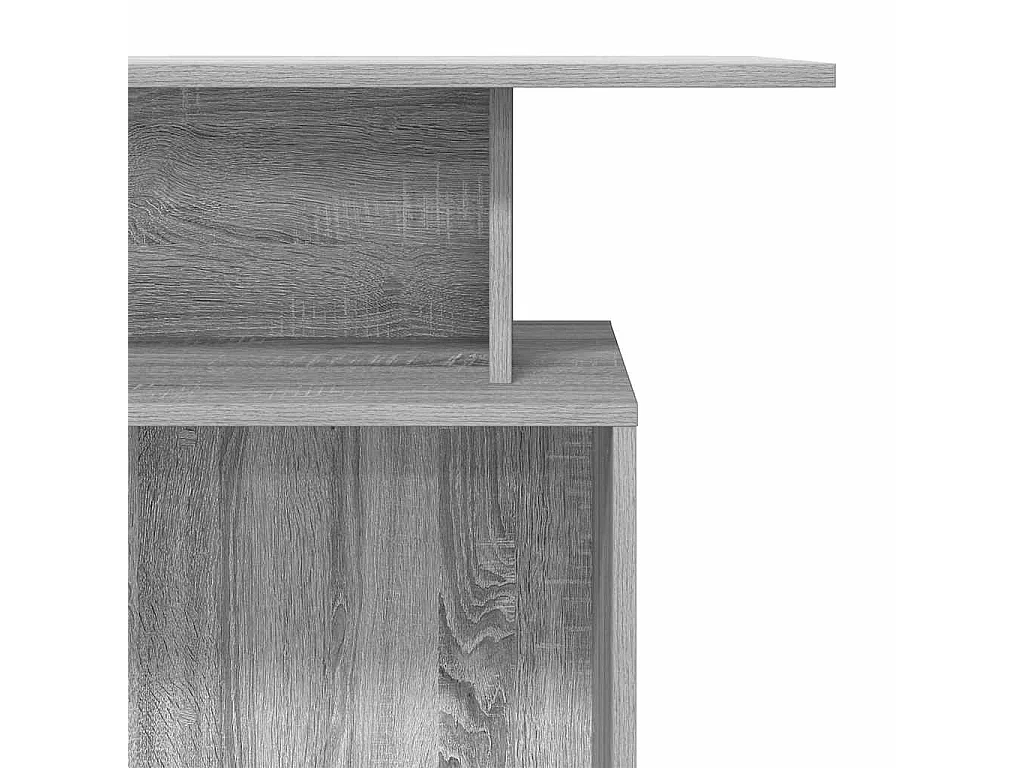 Bureau de réception sonoma gris 100x40x104 cm bois ingénierie