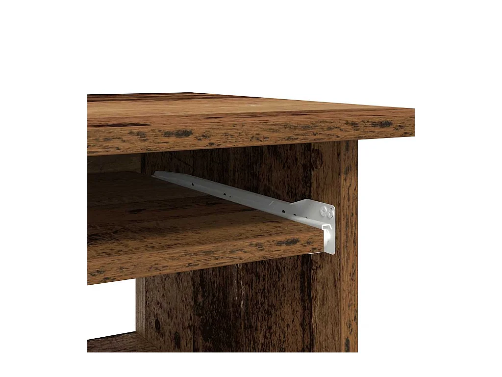 Oud houten bureau 80x45x74 cm bewerkt hout