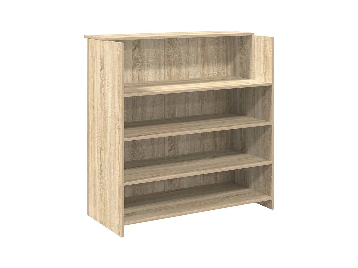 Bureau réception chêne sonoma 100x50x103,5 cm bois d'ingénierie