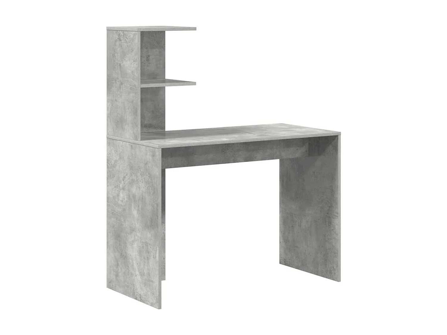 Bureau Gris béton 102 x 50 x 124 cm Bois d'ingénierie