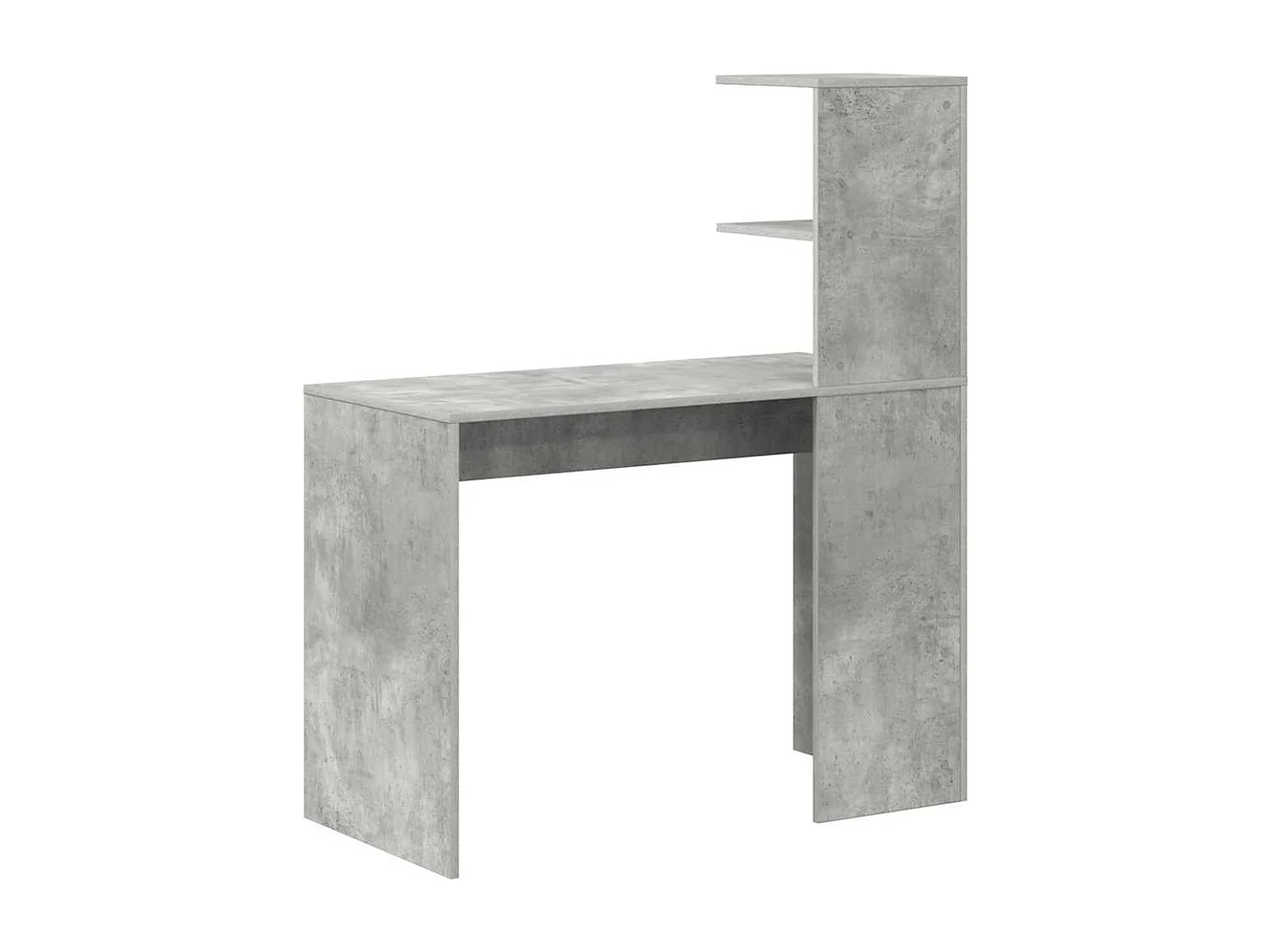 Bureau Gris béton 102 x 50 x 124 cm Bois d'ingénierie