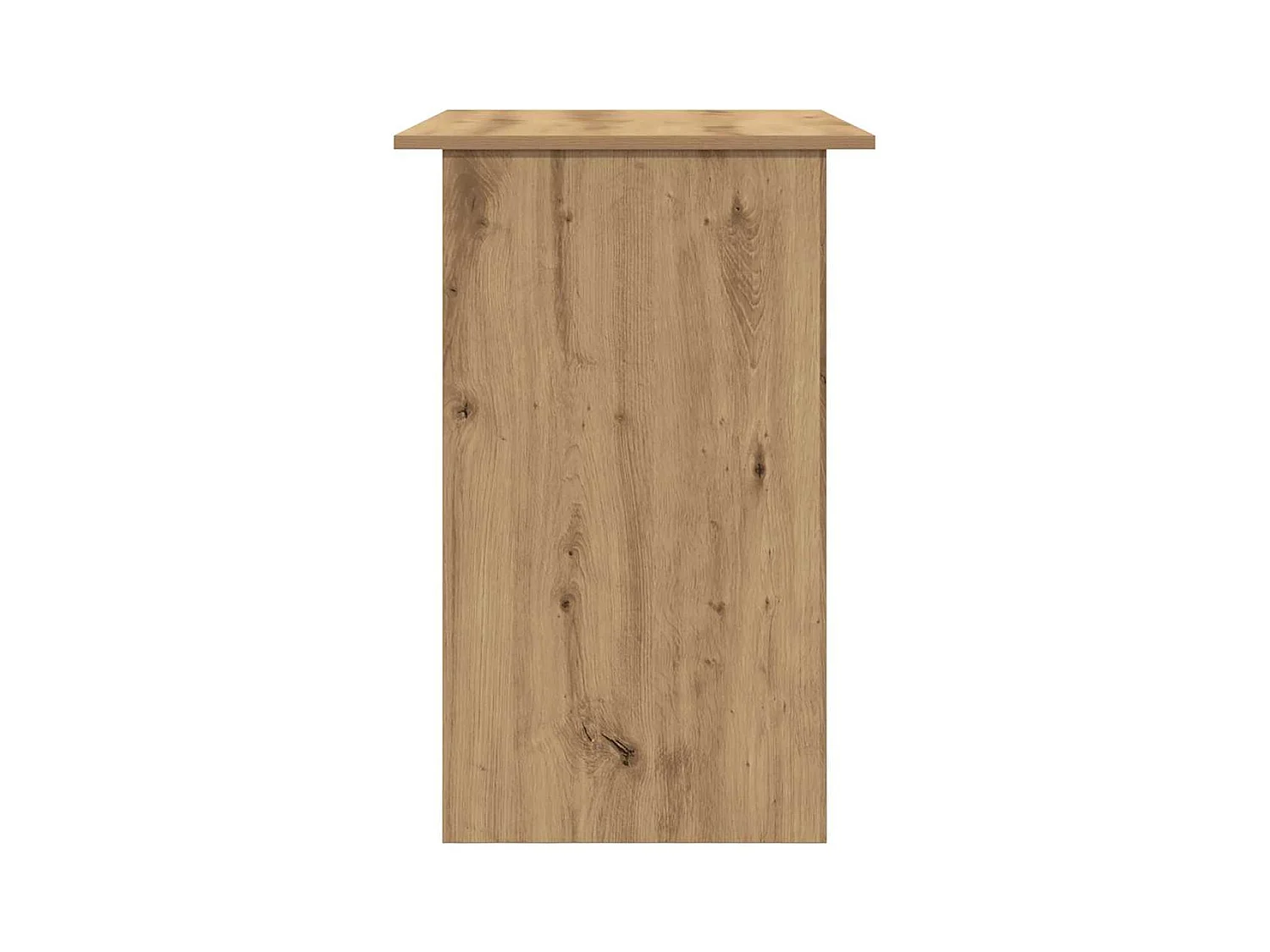 Bureau chêne artisanal 90x50x74 cm bois d'ingénierie